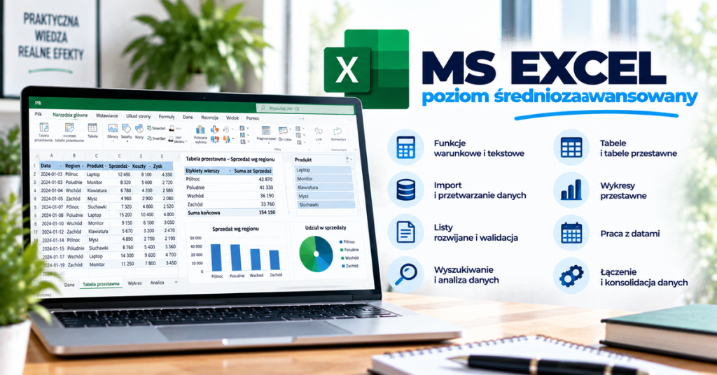 MS Excel poziom średniozaawansowany